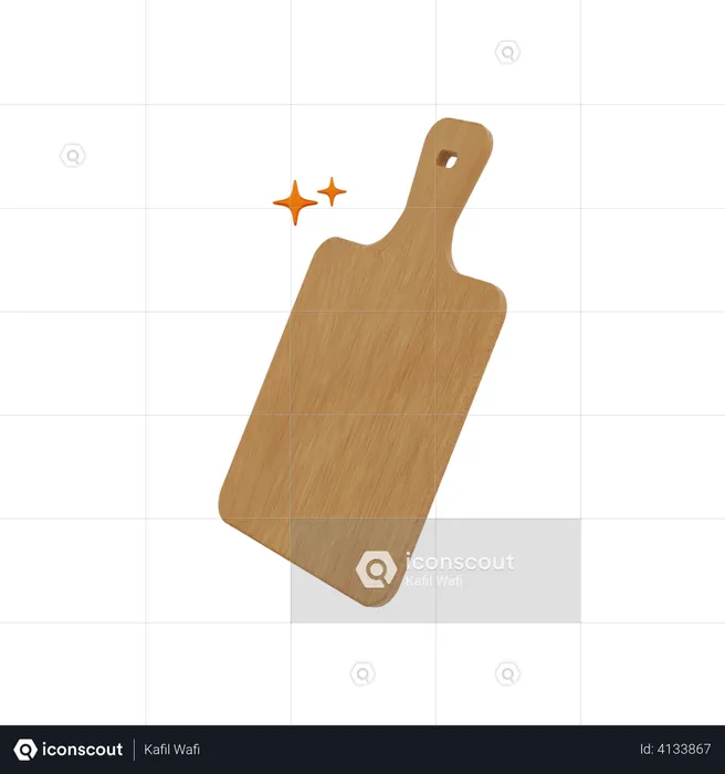 Chopping Board  3D Illustration