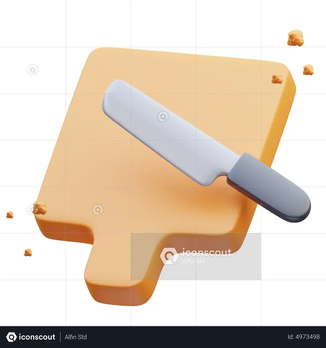 Chopping Board  3D Icon