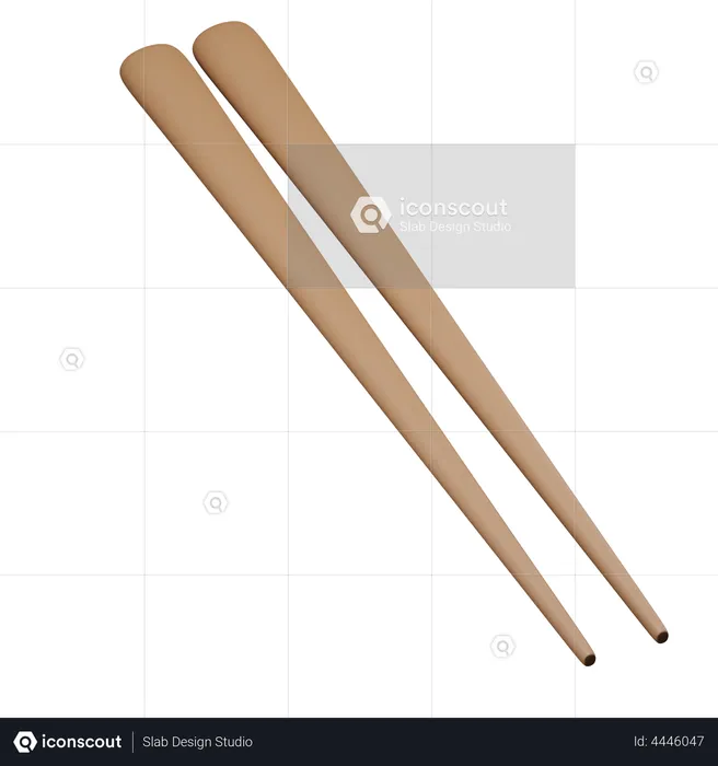 Chopsticks  3D Illustration