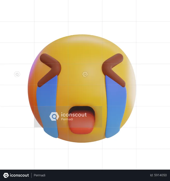 Emoji chorando Emoji 3D Icon