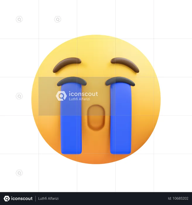 Chorar Emoji 3D Icon