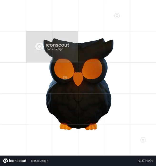 Hibou  3D Illustration