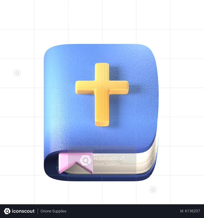 Christian Holy Book  3D Icon