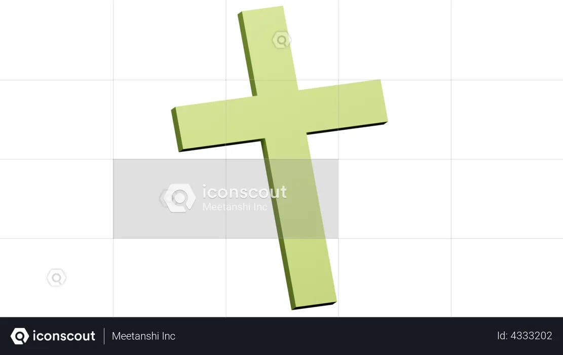 Christliches Kreuz  3D Illustration