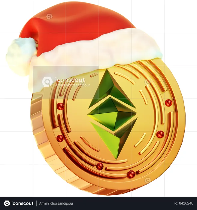 Christmas Algo Coin  3D Icon