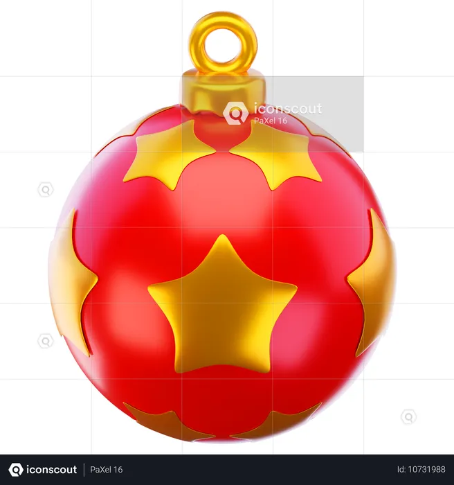 Christmas Ball  3D Icon