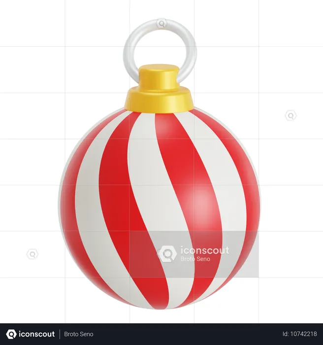 Christmas ball  3D Icon