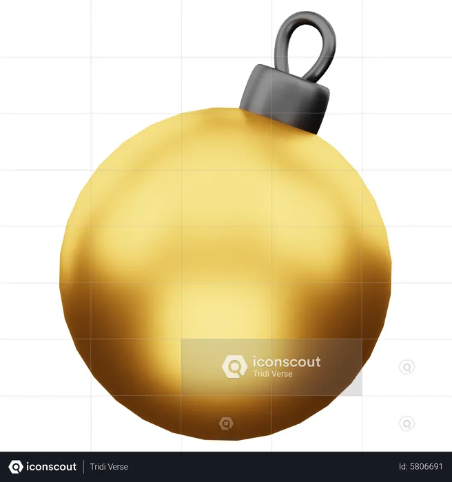 Christmas Ball  3D Icon