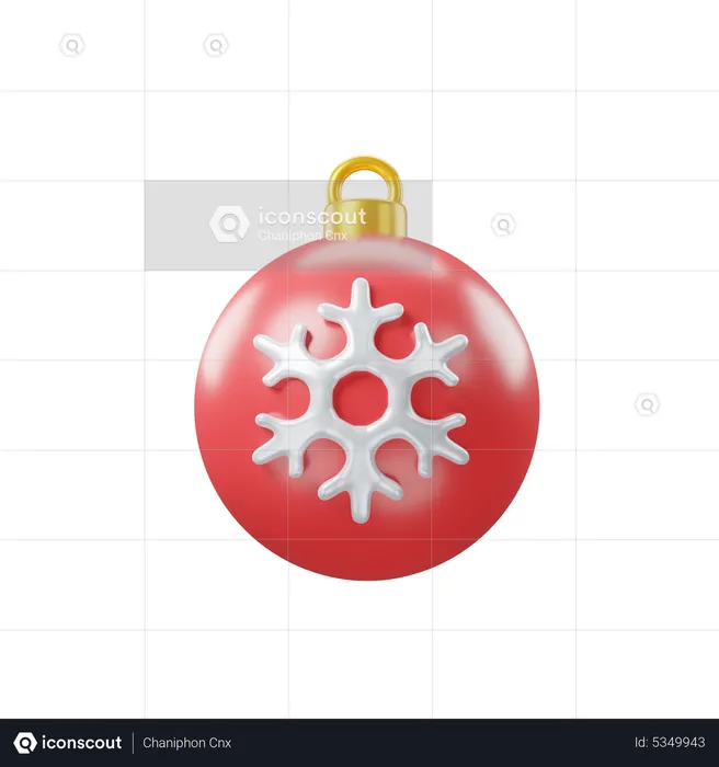 Christmas Ball  3D Icon