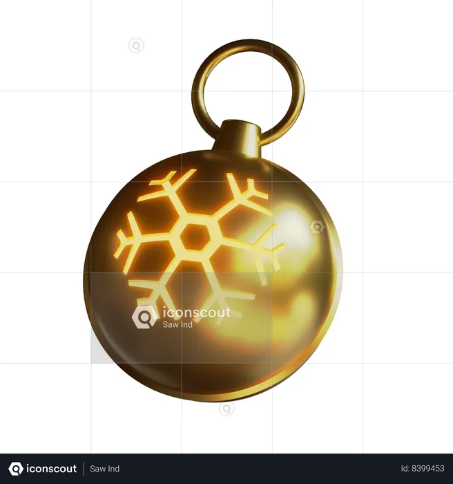 Christmas Ball  3D Icon