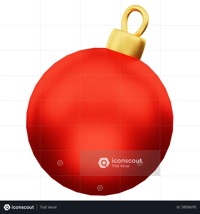 Christmas Ball  3D Icon