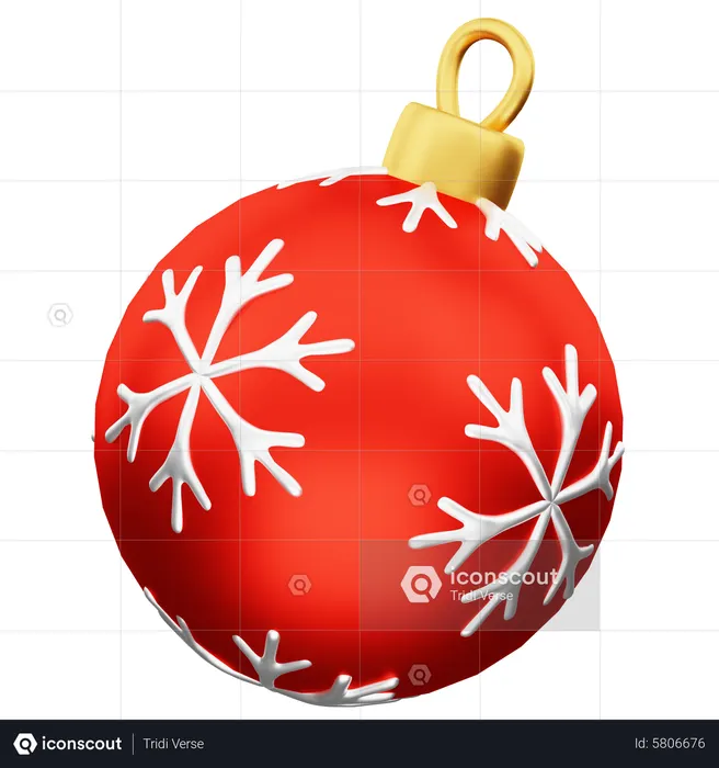 Christmas Ball  3D Icon