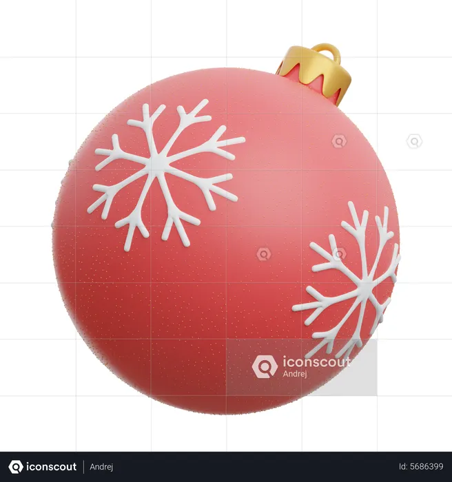 Christmas Ball  3D Icon