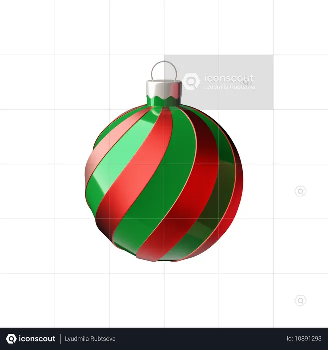 Christmas Ball  3D Icon