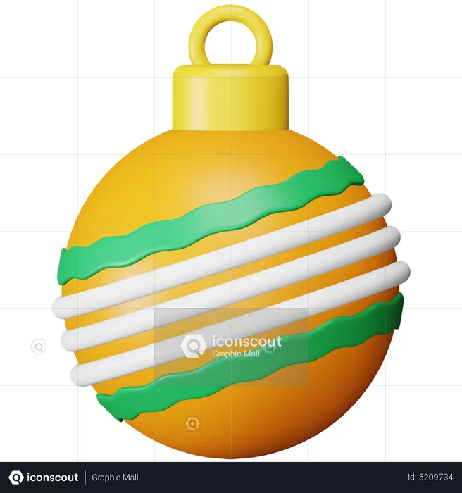 Christmas Ball  3D Icon