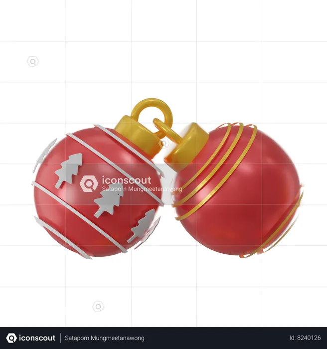 Christmas Ball  3D Icon