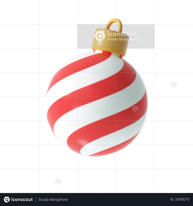 Christmas ball  3D Illustration