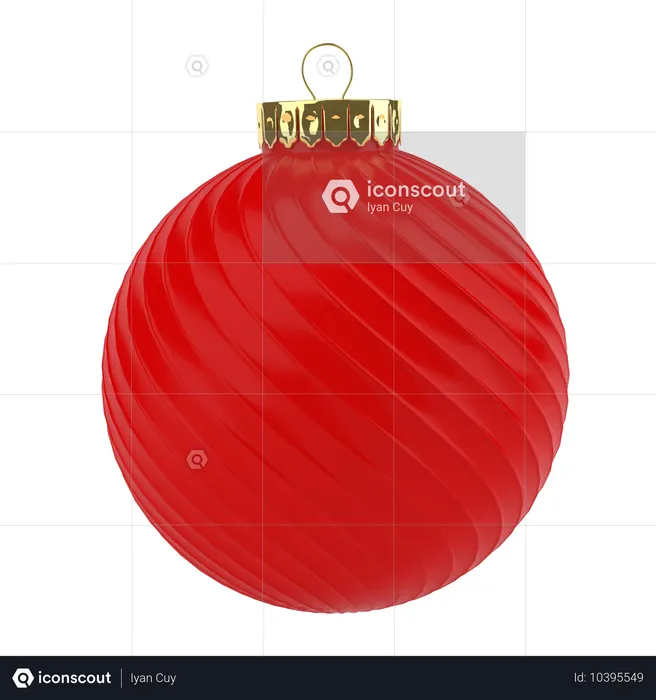 Christmas Ball  3D Illustration