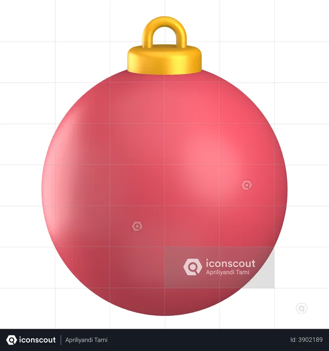 Christmas Ball  3D Illustration