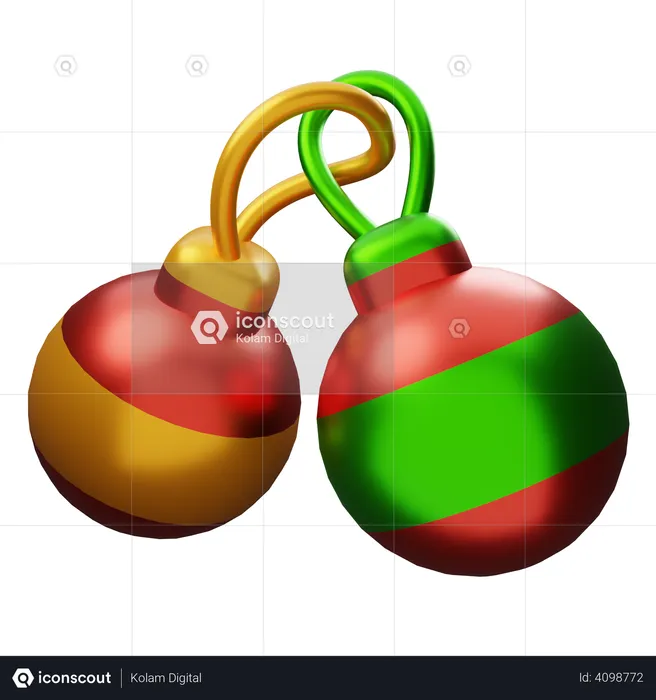 Christmas ball  3D Illustration