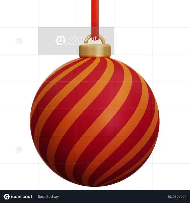 Christmas Ball  3D Icon