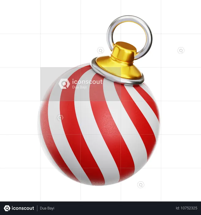 クリスマスボール装飾  3D Icon