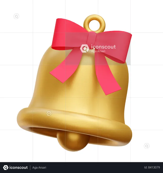 Christmas Bell  3D Icon