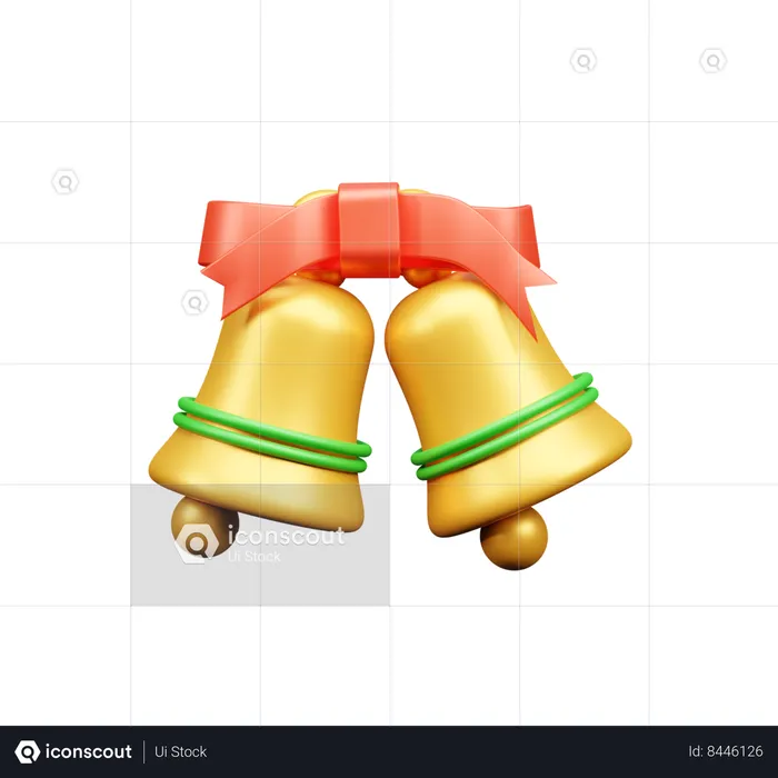 Christmas Bells  3D Icon