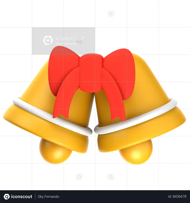 Christmas Bells  3D Icon