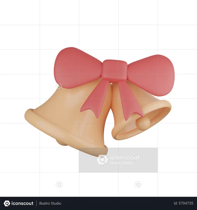 Christmas bells  3D Icon
