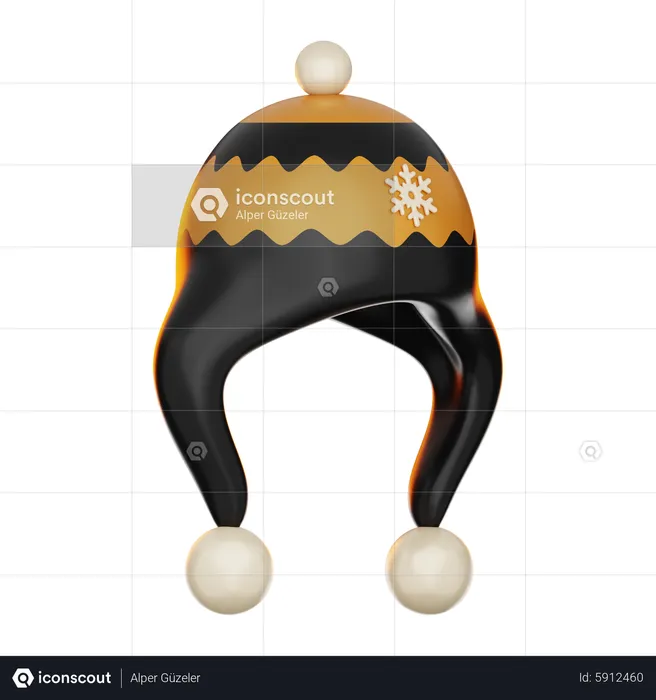 Christmas Beret  3D Icon