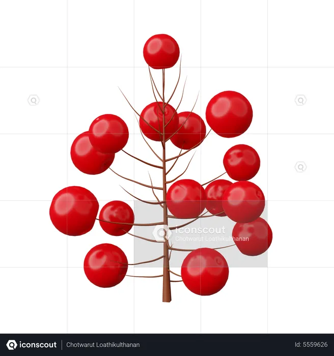 Christmas Berry  3D Icon