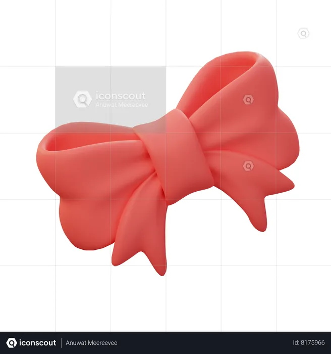 Christmas Bow  3D Icon