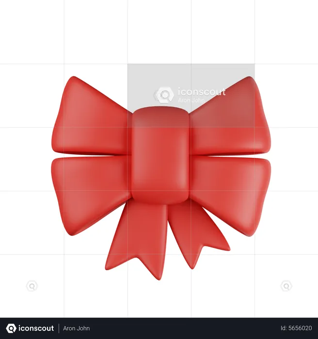 Christmas Bow  3D Icon