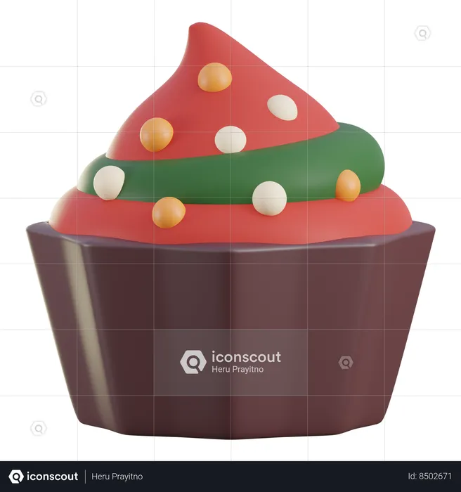 Christmas Cake  3D Icon