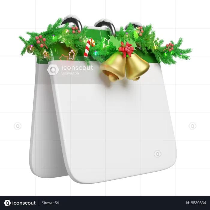 Christmas Calendar  3D Icon