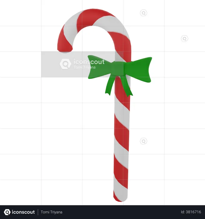 Christmas Candy  3D Illustration