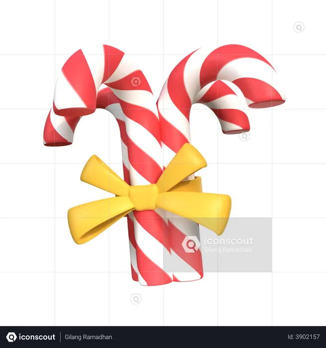 Christmas Candy  3D Illustration