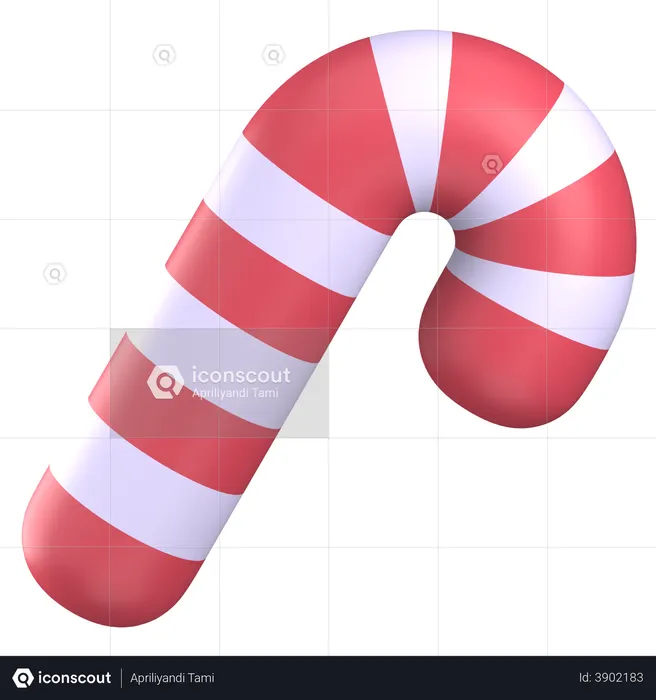 Christmas Candy  3D Illustration