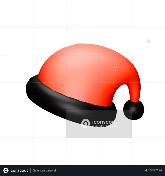 Christmas Cap  3D Icon