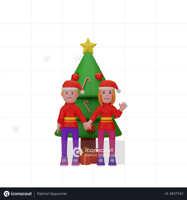 Christmas Celebration  3D Illustration