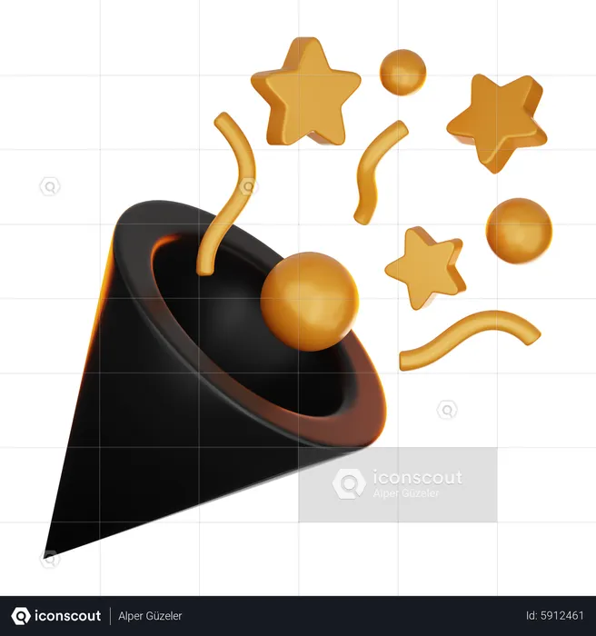 Christmas Confetti  3D Icon