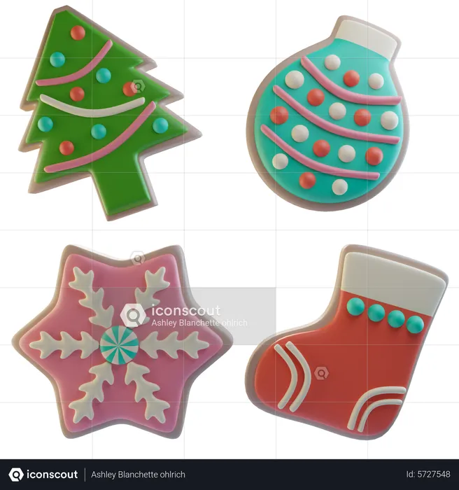 Christmas Cookies  3D Icon