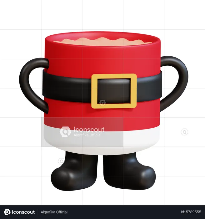 Christmas Cup  3D Icon