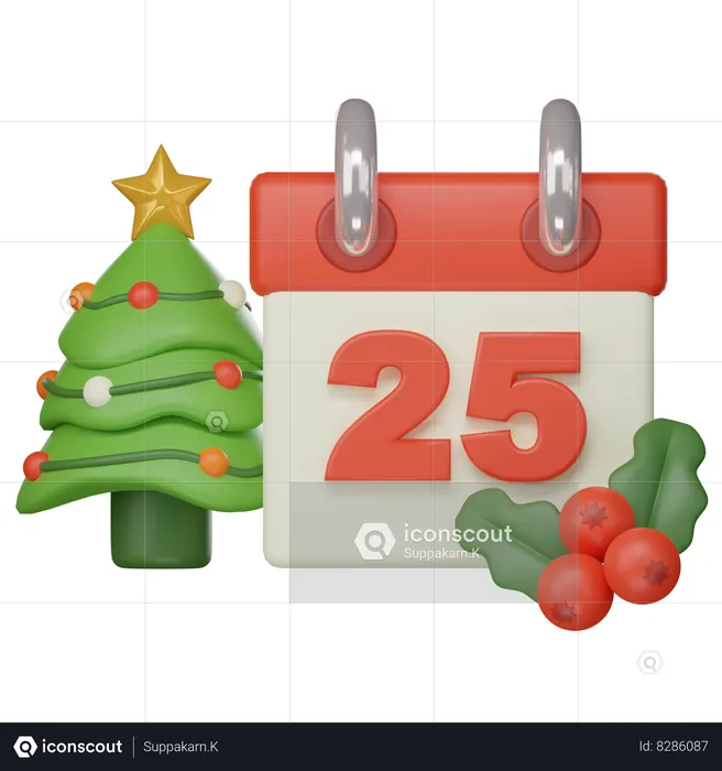 Christmas Day  3D Icon