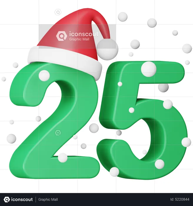 Christmas Day  3D Icon