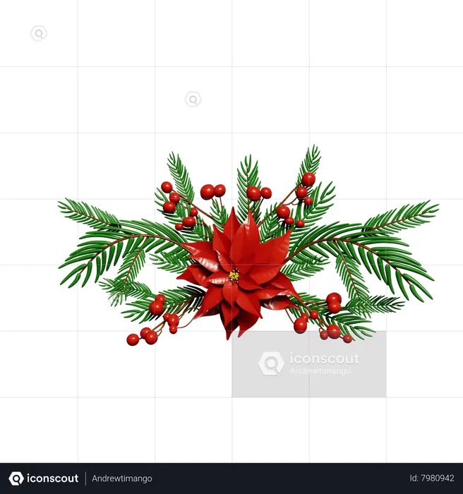 Christmas Decoration  3D Icon