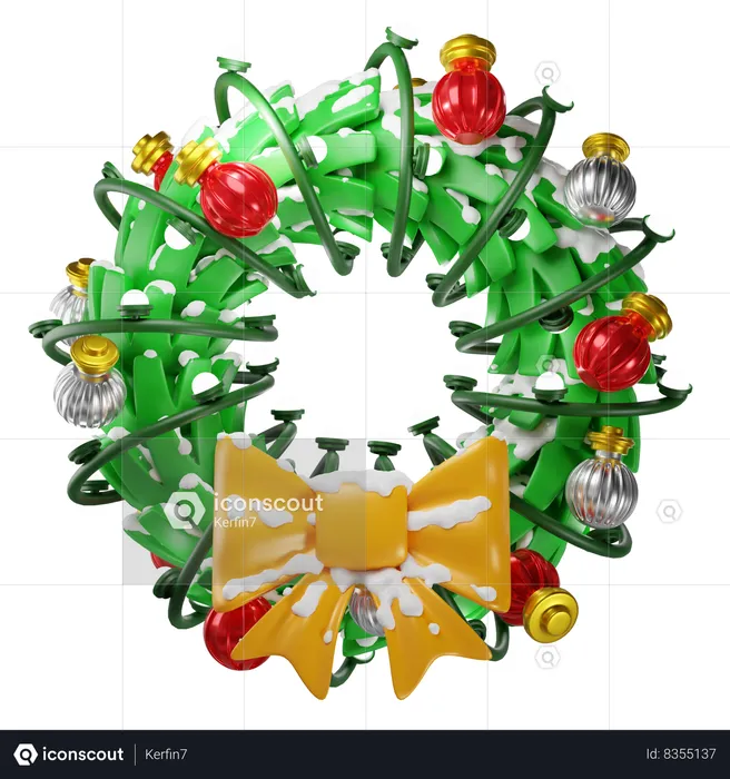 Christmas Garland  3D Icon