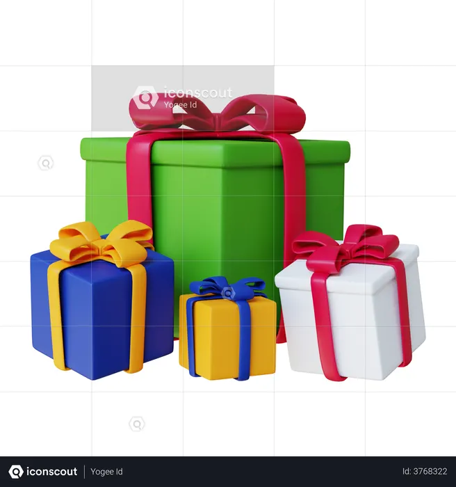 Christmas Gift  3D Illustration