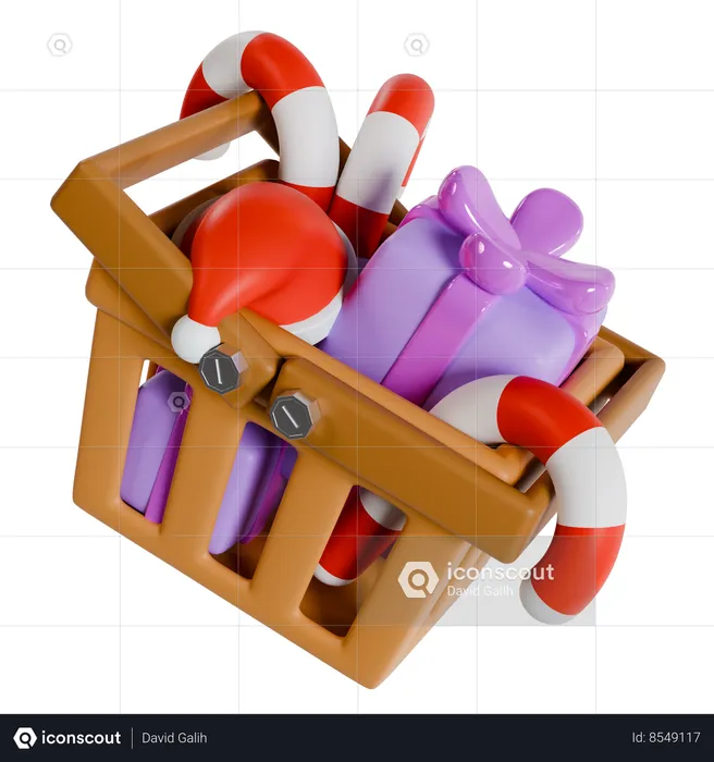 Christmas Gift Shopping  3D Icon